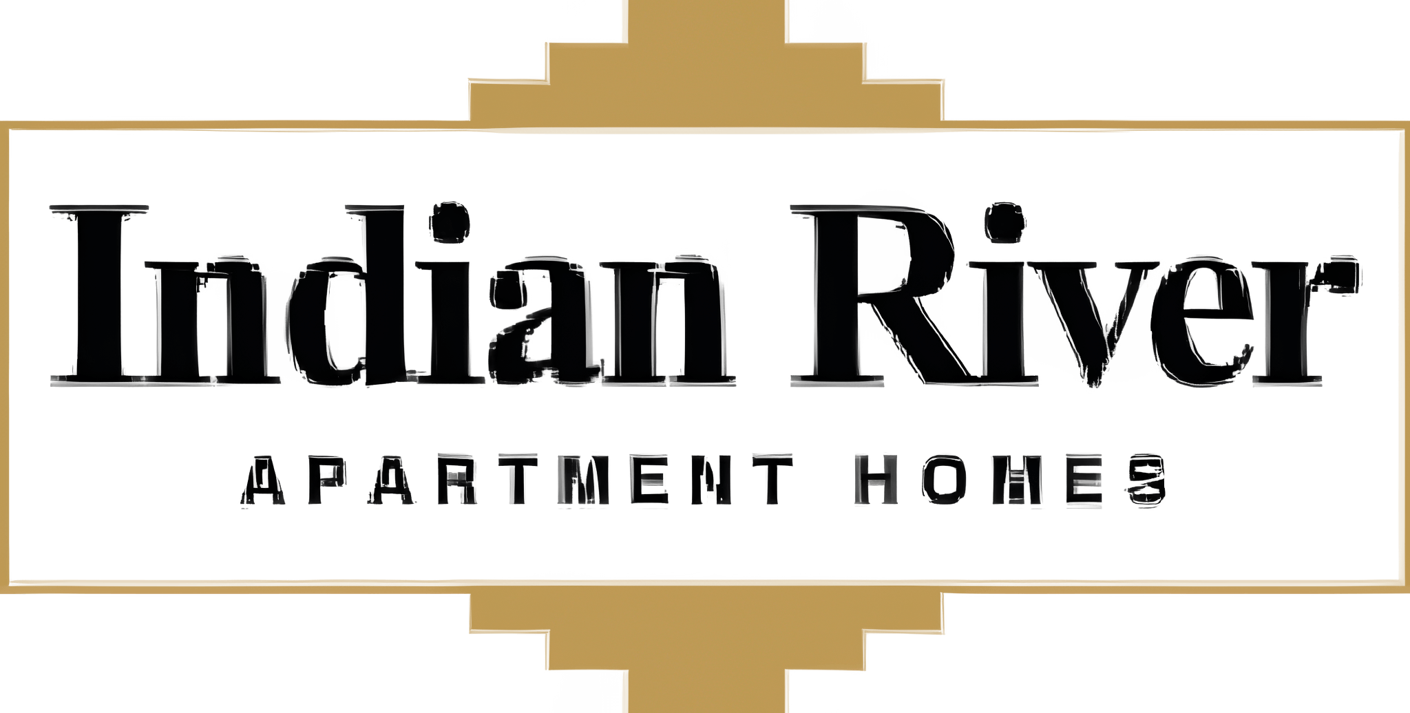 The image is a logo for Indian River Apartment Homes.